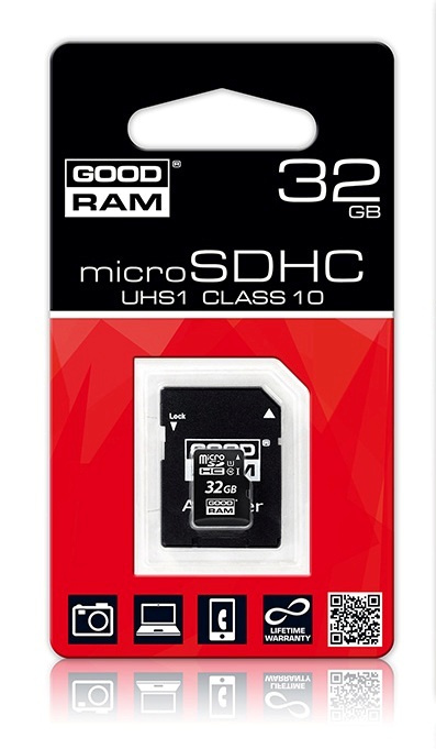 Goodram Micro Secure Digital 32GB Cl10, + Adapter