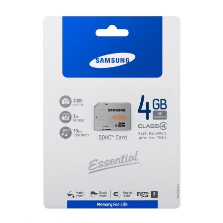 SAMSUNG 4GB SDHC Card R24/W7