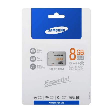 SAMSUNG 8GB SDHC Card R24/W13