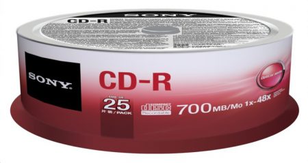 Sony CD-R80 25 stuks spindel 48x