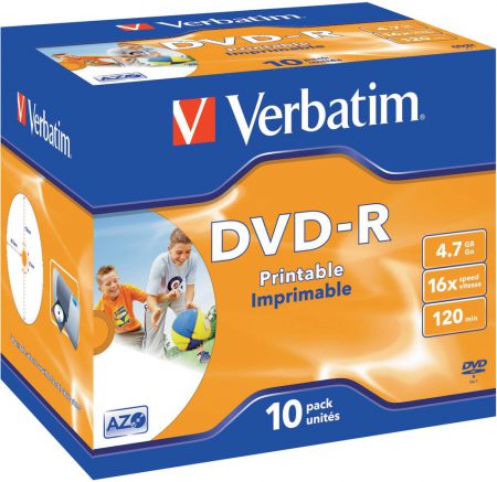 Verbatim DVD-R 4.7 GB 10 stuks 16x Jewel case