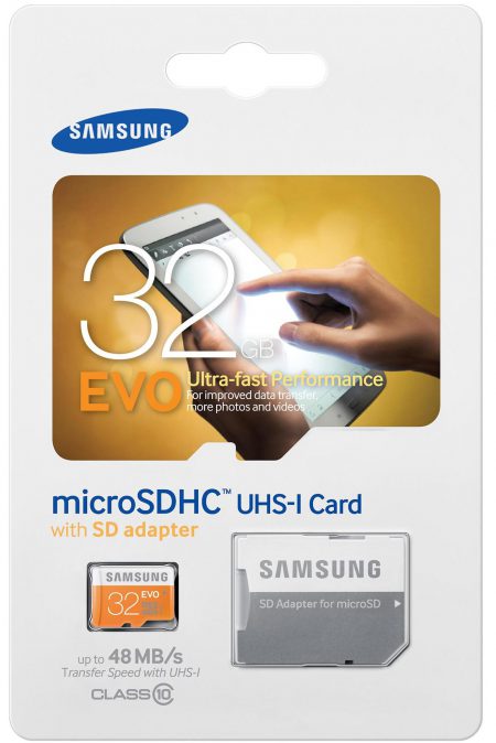 Samsung EVO SDHC Card Micro 32GB Class 10