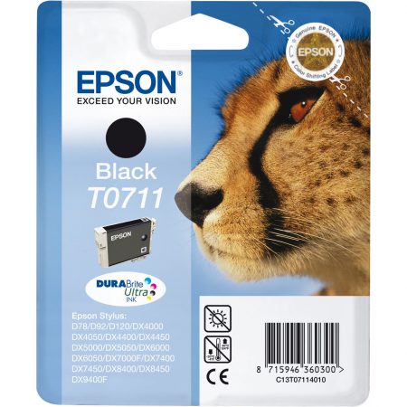 Epson T0711 Zwart 7,4ml (Origineel)