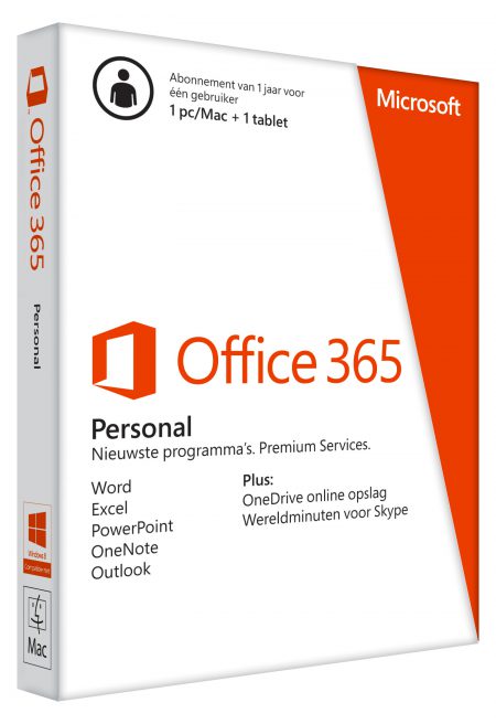Microsoft Office 365 NL Personal - 1 jaar