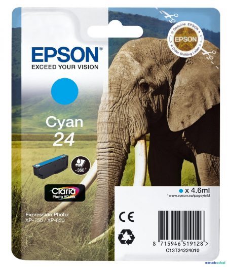 Epson T2422ml Cyan 4.6ml (Origineel)