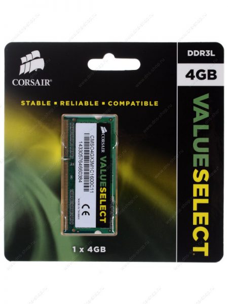 Corsair ValueSelect SO DIMM 4096MB/DDR3  CL11