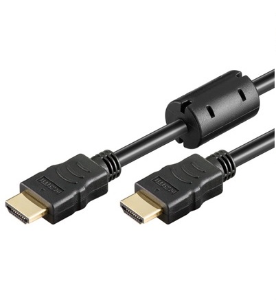 HDMI-HDMI 1.4 met ethernet 3.0m Zwart