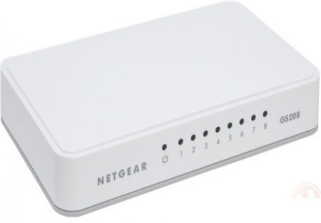 NETGEAR 8-Port Gigabit Switch GS208-100PES